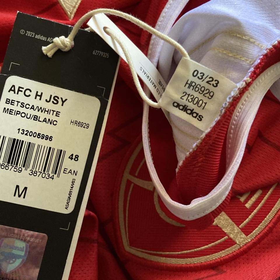 2023-24 Arsenal Home Adidas HR6929